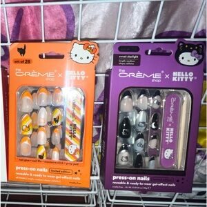 Hello Kitty Halloween Press-On Nails 2 pack NIB NWT NEW